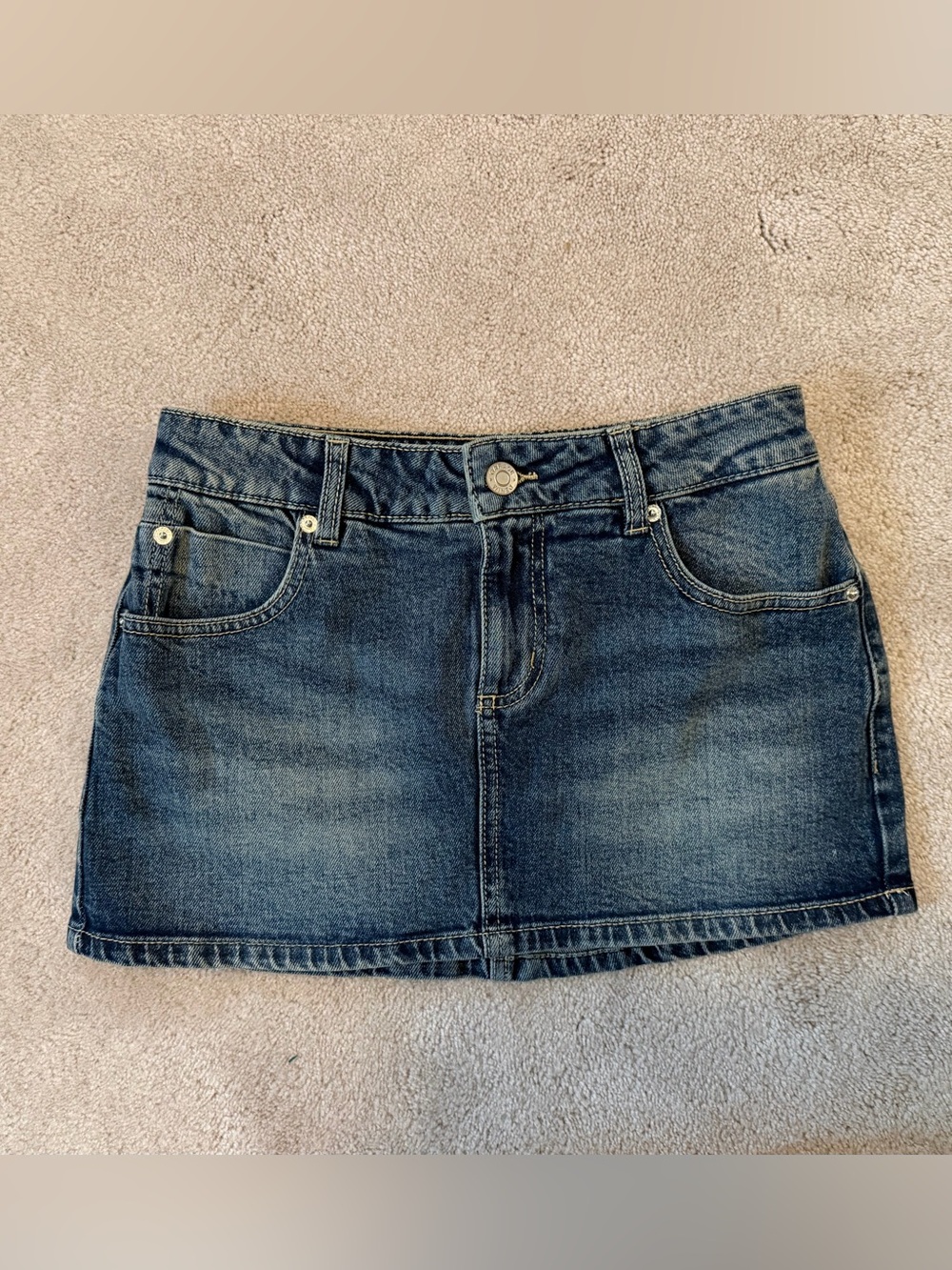 Garage Denim Mini Skirt